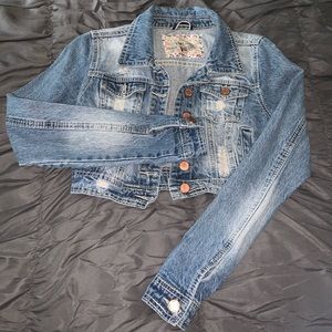 Vintage cropped jean jacket